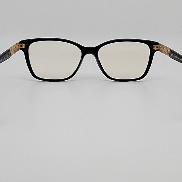 *SOLD* Versace Mod. 3192-B GB1 Gloss Black Gold Rhinestone Eyeglasses Frame 54mm - Picture 4 of 14